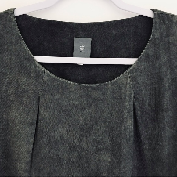 ANNE WILLI Grey Relaxed Fit Top 3/4 Sleeves - Picture 2 of 10